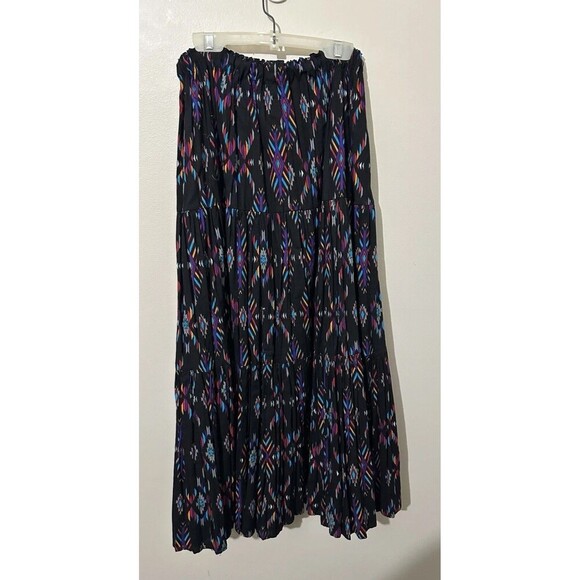Vintage Duo Designs Maxi Skirt Size S/M Aztec Southwestern Elastic Waist Boho - Picture 1 of 7